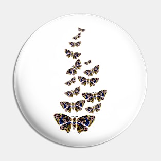 Aboriginal Art - Butterfly Lots Angled Pin