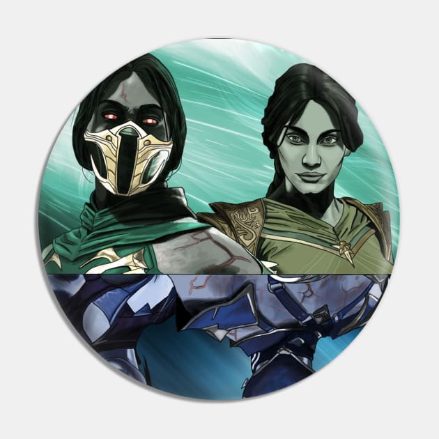 Jade/Kitana Pin by TreTre_Art