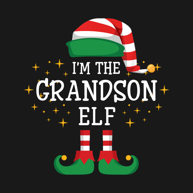 I'm The Grandson Elf Matching Family Christmas Pajama by Damsin