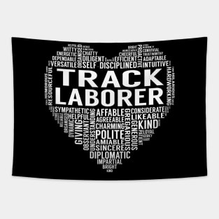 Track Laborer Heart Tapestry