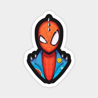 Spiderman Punk sticker Magnet