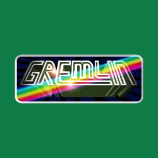 Gremlin Graphics Retro Video Games Logo Pixellated T-Shirt