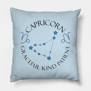 Capricorn Graceful Kind Patient Pillow