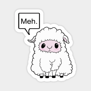 Meh. Sheep of indifference Magnet