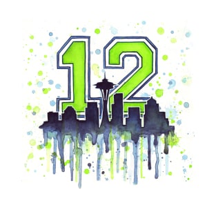 Seahawks 12th Man Art T-Shirt