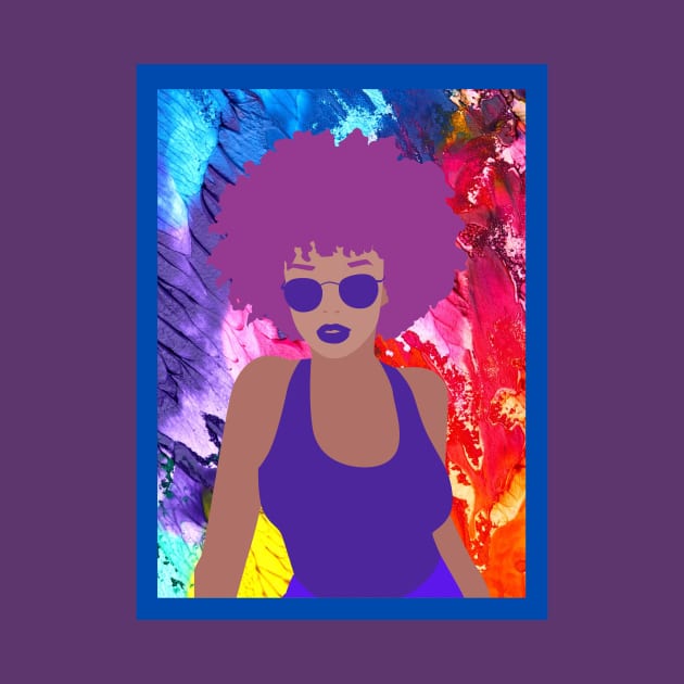 Her name is Journey! Colorful Art of a Woman by Unique Online Mothers Day Gifts 2020