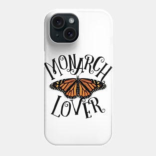 Monarch Butterfly Lover Wordmark Phone Case