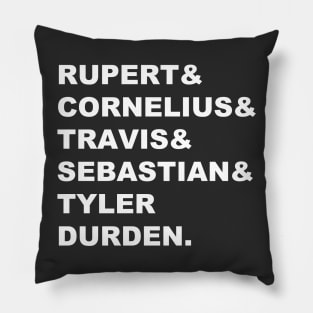 Narrator's Names (White Text) Pillow