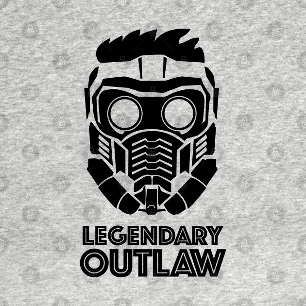 Discover Star-Lord Legendary Outlaw - Black - Star Lord Guardians Of The Galaxy - T-Shirt