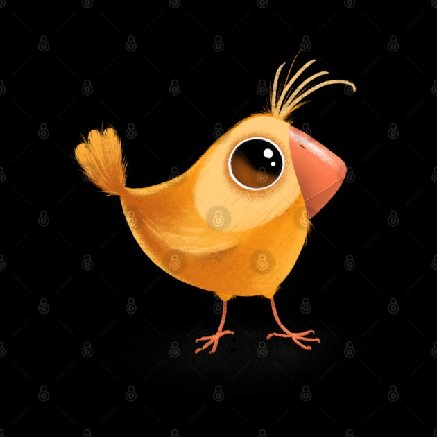 Cute yellow bird by hyperactive