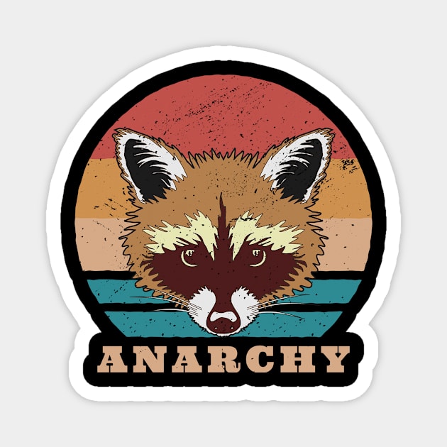 Anarchy Raccoon Magnet by Princessa