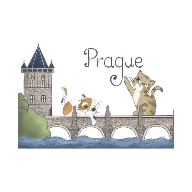 Prague cats by AbbyCatAtelier