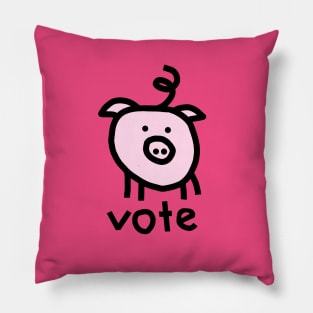 Vote Political Pig Pillow