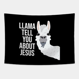 Llama Tell You About Jesus Tapestry