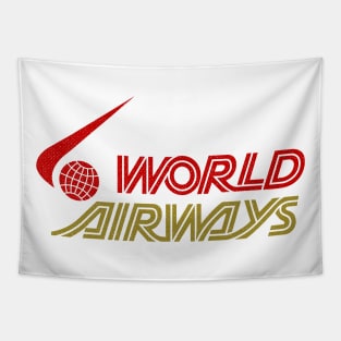 Retro Airlines - World Airways Oakland CA 1975 Tapestry