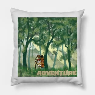 Explorer The Jungle Landscape Pillow