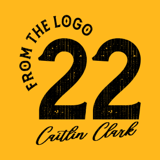 From The Logo 22 Caitlin Clark - Black T-Shirt