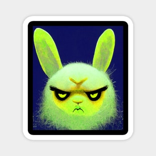 Angry bunny 4 Magnet