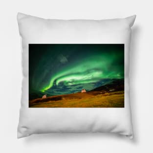 Aurora in Iceland Pillow