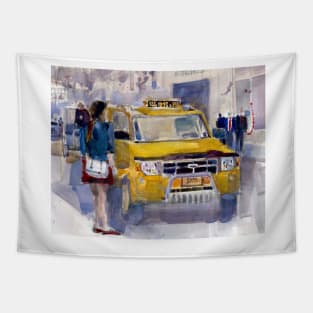 Taxi Cab Tapestry