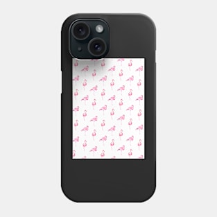 Flamingo, Flamingos pattern, Print, Tropical, Bird, Pattern, Funny art, Modern art, Wall art, Print, Minimalistic, Modern Phone Case