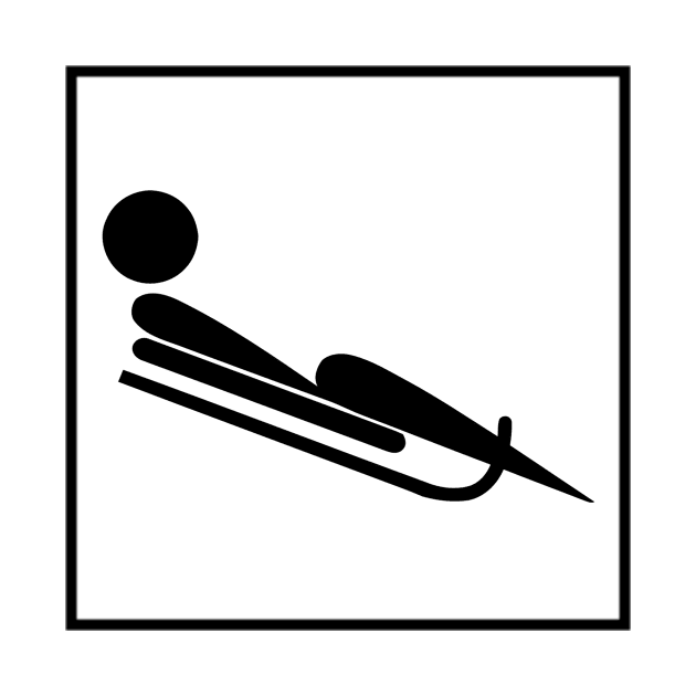 Sledding Pictogram Sports by Tshirt114