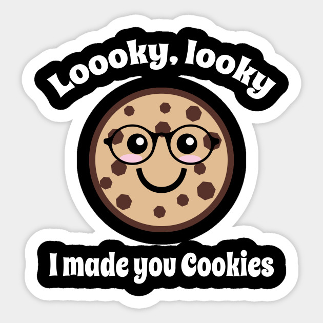 Cute Teacake Kawaii Cookie Chocolate Chip Cookie Sticker