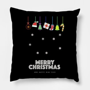 Merry Christmas and happy New Year Pillow