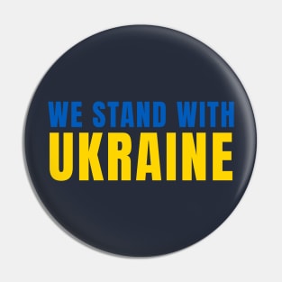 WE STAND WITH UKRAINE Pin