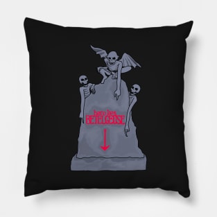 Beetlejuice Gravestone Pillow