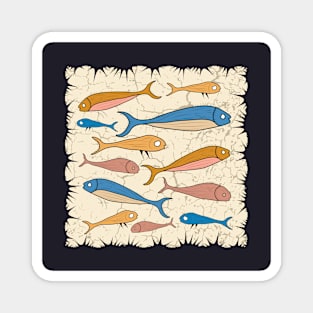 Minoan sea life illustration Magnet