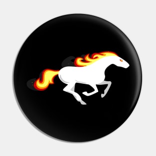 Flaming Horse Pin