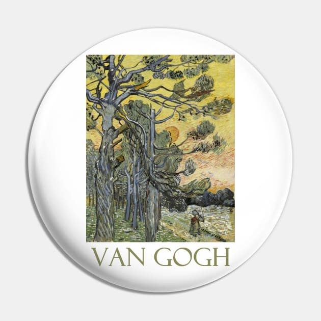 Pine Trees Against an Evening Sky by Vincent van Gogh Pin by Naves