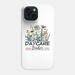 Daycare Teacher Wildflower Back To School Floral Outfit Phone Case