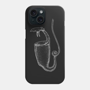 Nepenthes Bicalcarata Pitcher Plant Botanical Drawing Carnivorous Plant Phone Case