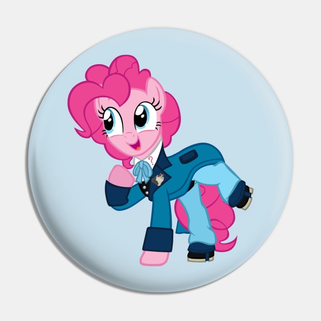 Pinkie Pie as the 6th Doctor (blue) Pin by CloudyGlow