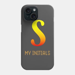 Letter S Initials Unique Name T-Shirt Phone Case