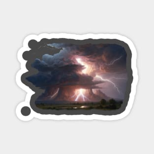 Thunderstorm on a Mountain Magnet