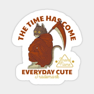 evil cat cute Magnet