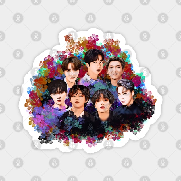 Bts fan art Magnet by Bluntdigiarts