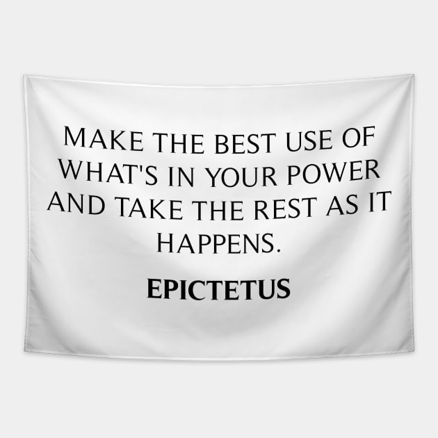 Epictetus Quote Tapestry by Widmore