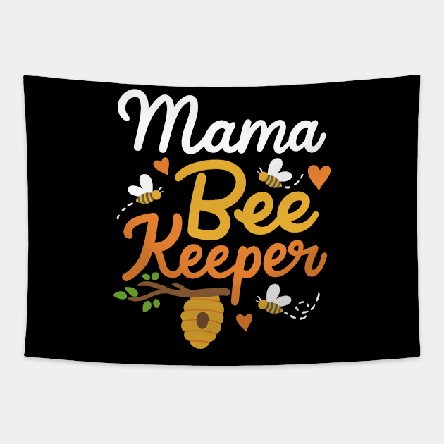 Beekeeper Mama Beekeeper Beekeeping Tapestry by KAWAIITEE