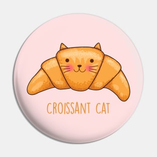 Croissant Cat Pin