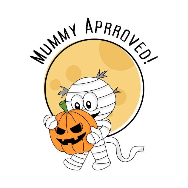 Discover Mummy Approved! Halloween Spooky Mummy Trick Or Treat Festive Design T-Shirt