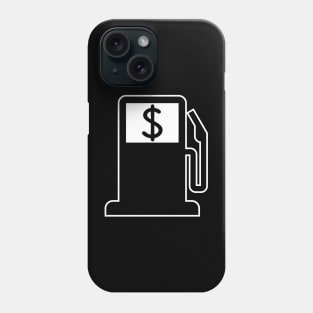 Expensive petroleum meme icon with white outline Phone Case