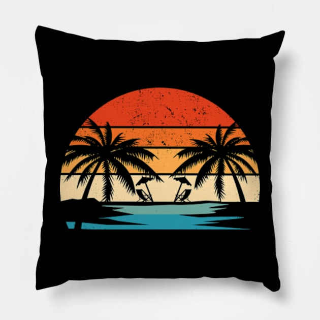 Retro Sunset Rays Wavy Shirt, Sun Shirt, Retro Sunshine Shirt, Sun Rays Tee, Beachy Vibes Tee, Retro Summer Time , Sunset Tshirt Pillow by arlene