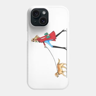 Dog Walking in Style Phone Case