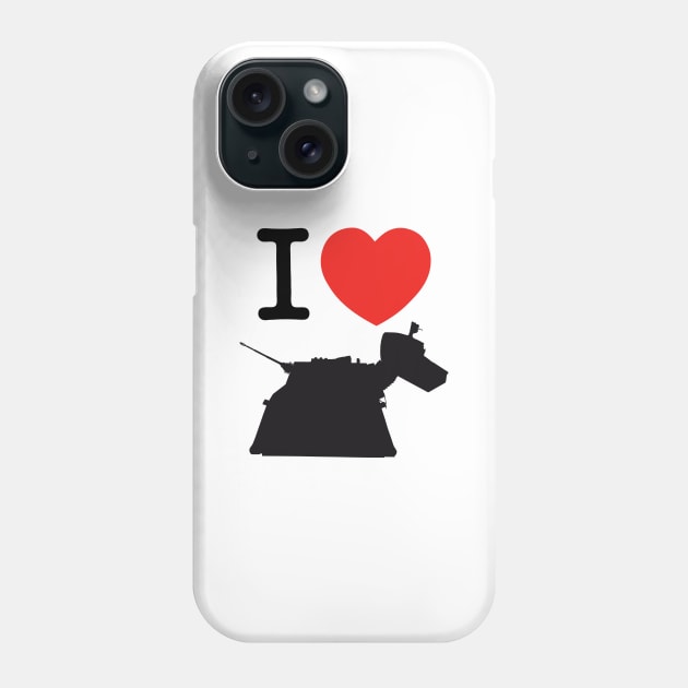 I ♥︎ K-9 Phone Case by andrew_kelly_uk@yahoo.co.uk