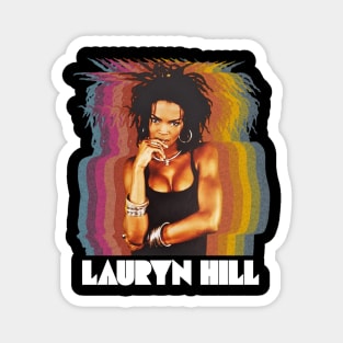 lauryn hill retro Magnet