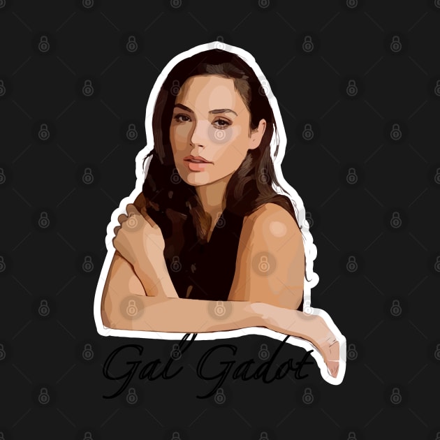 Gal Gadot Vector Art by Playful Creatives